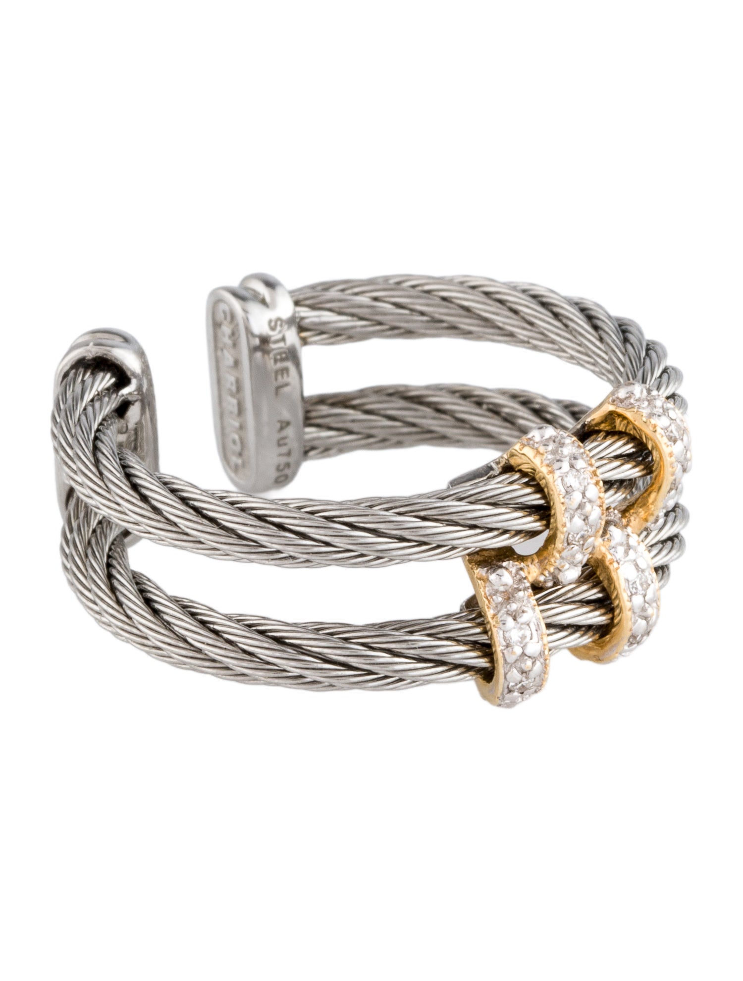 Charriol Diamond Two-Row Band