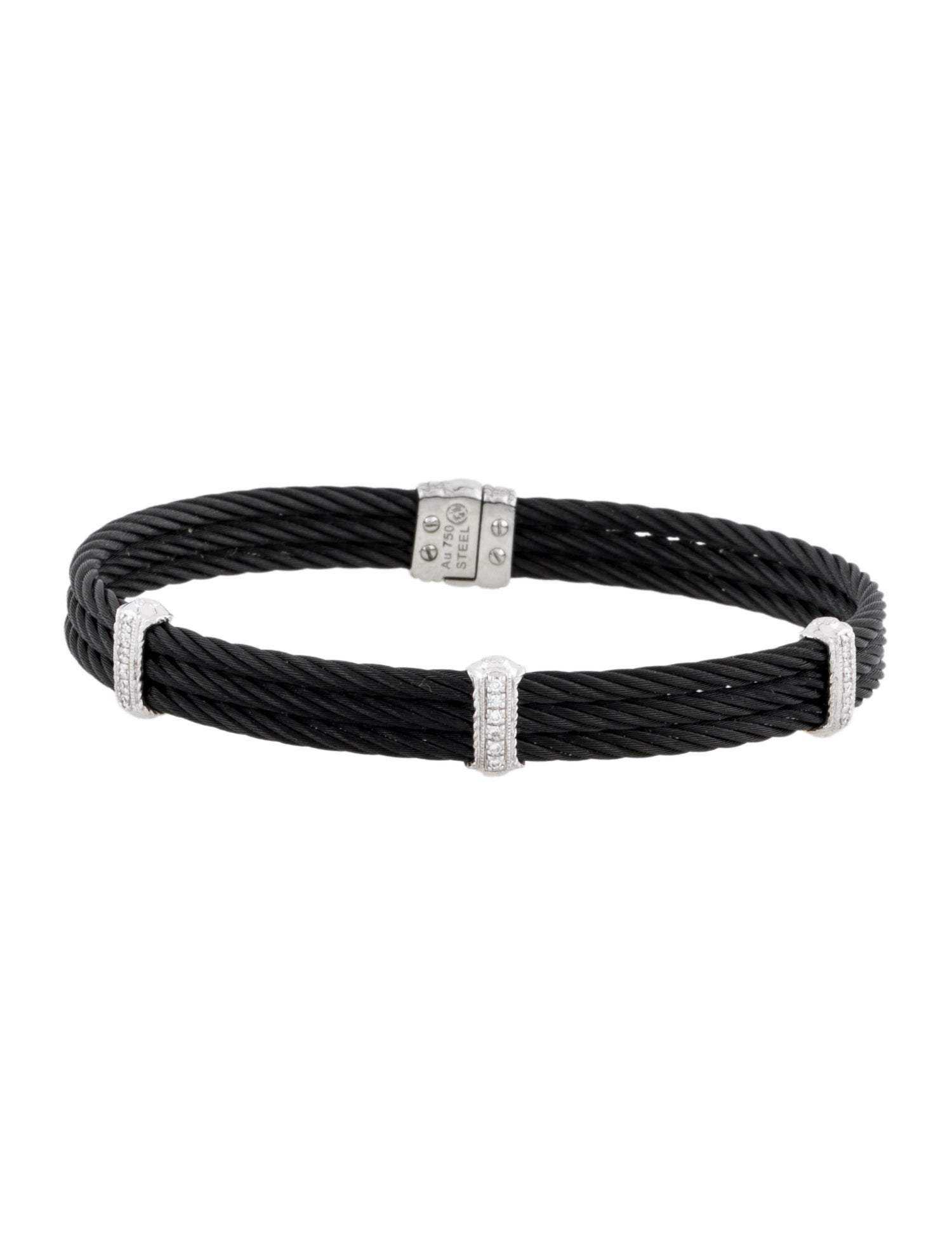 Charriol 18K Diamond Station Bracelet