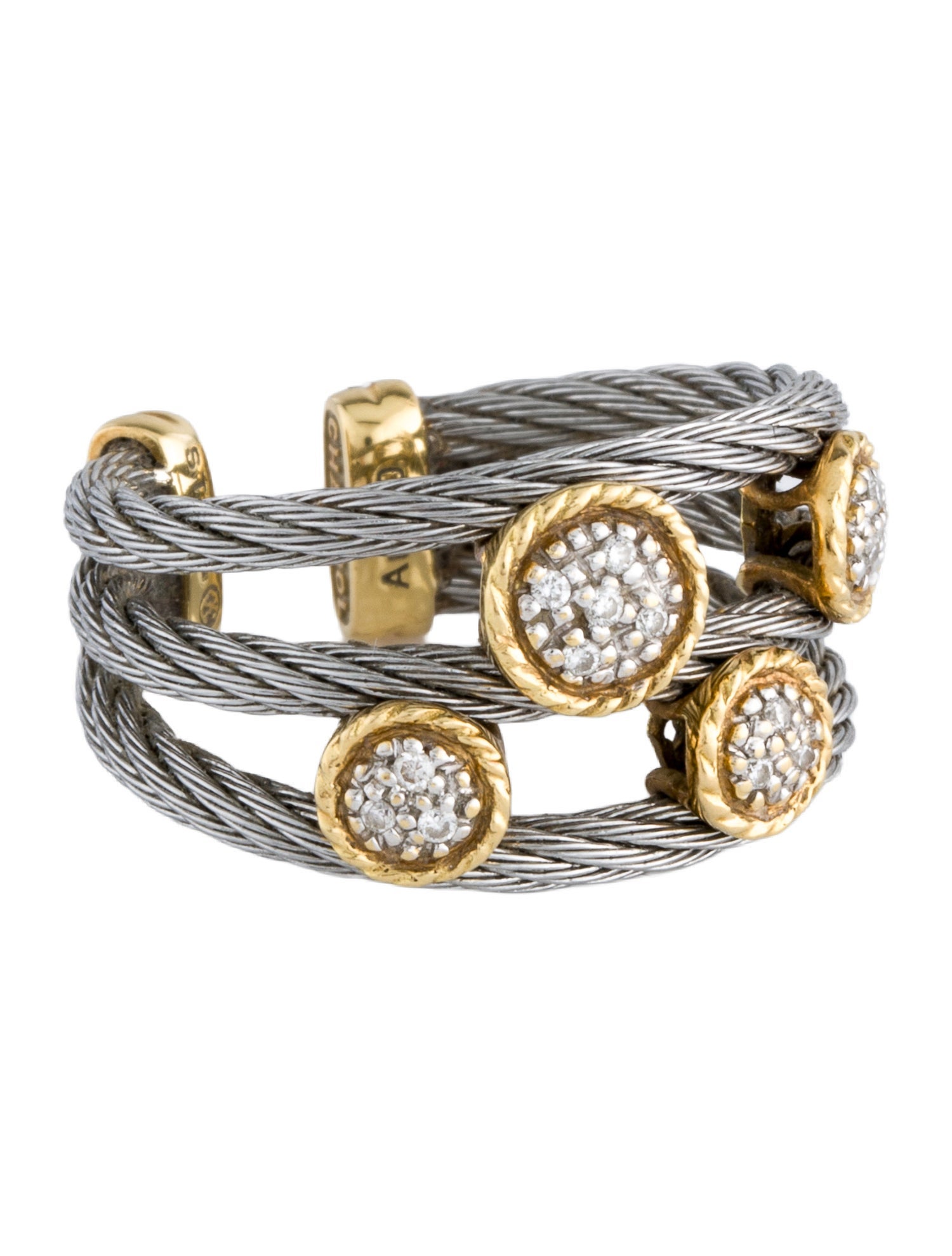 Charriol Diamond Open Band Ring