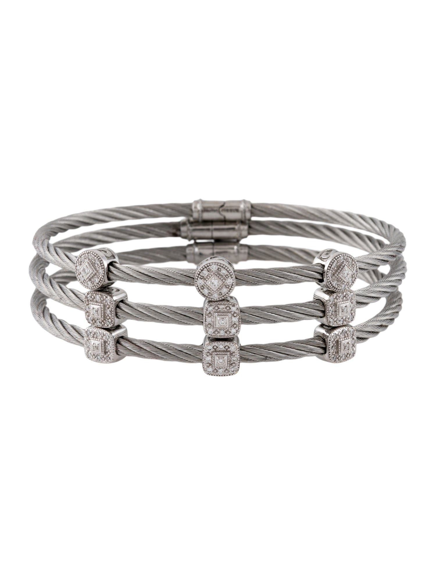 Charriol Three-Station Bangle Bracelet Set