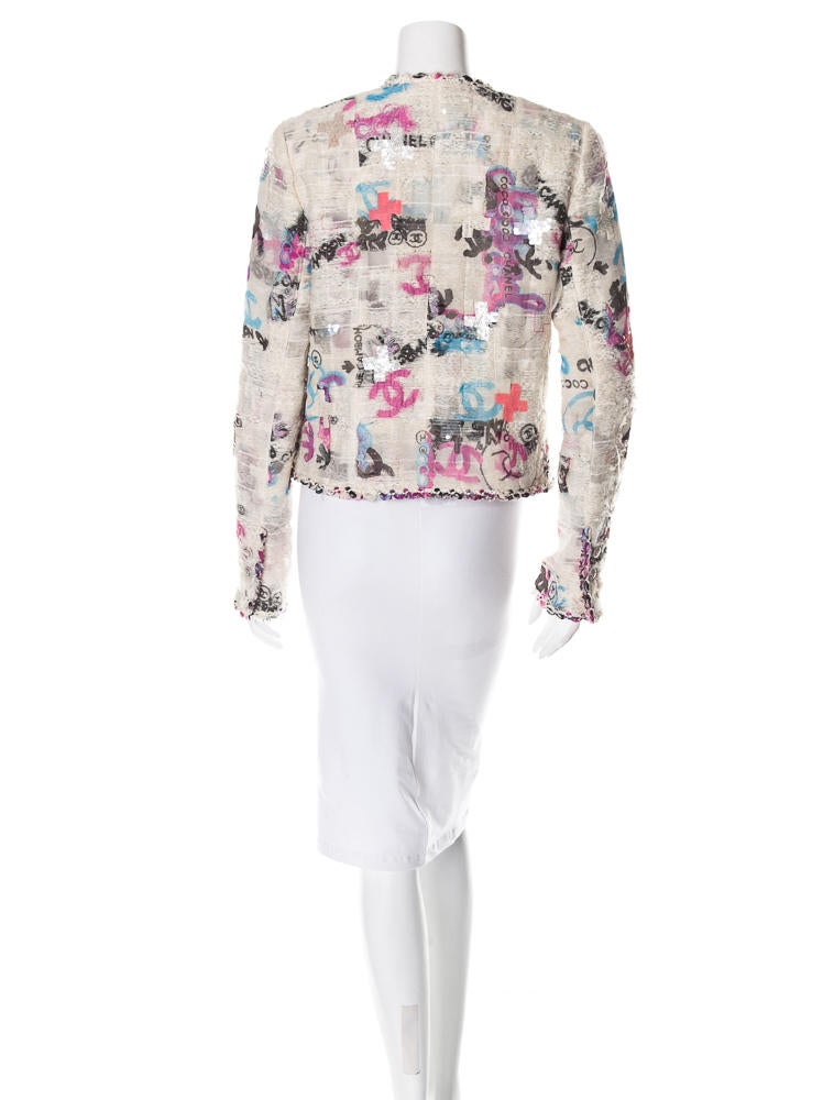 Chanel Lesage Tweed Graffiti Jacket