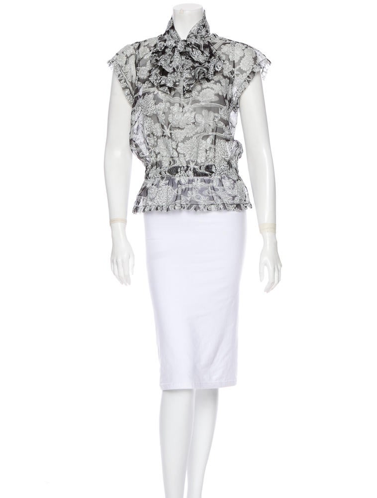 Chanel Silk Sheer Blouse