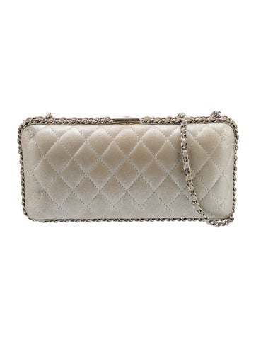 Chanel Clutches Metallic Chain Around Clutch