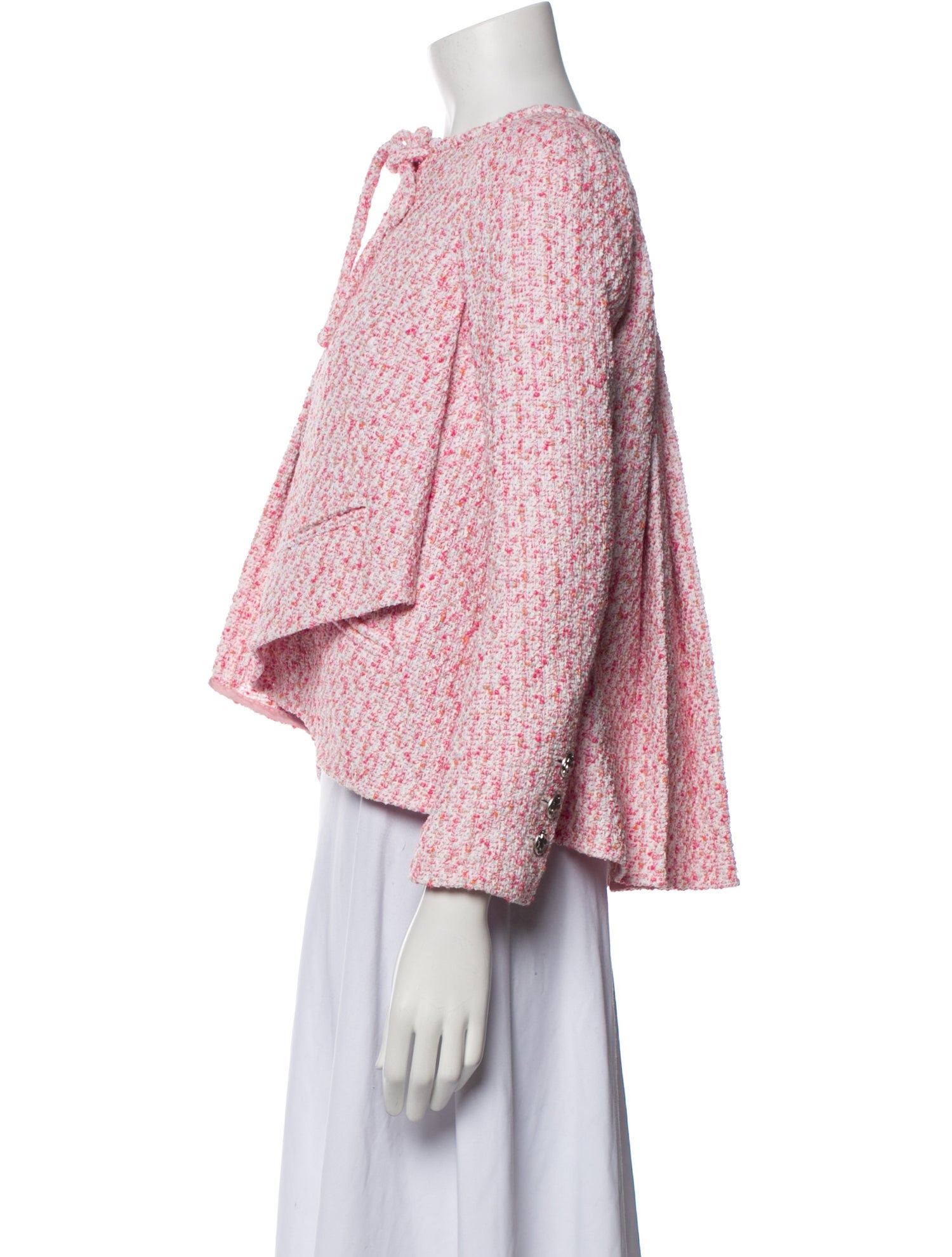 Chanel 2016 Tweed Pattern Evening Jacket - Pink Jackets, Clothing ...