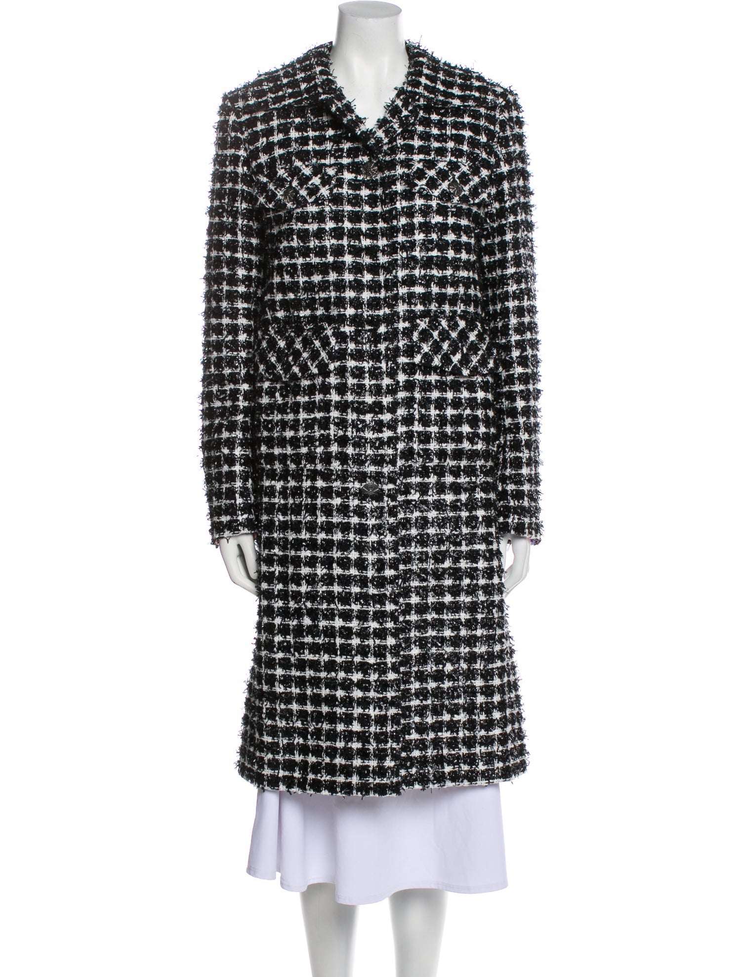 Chanel 2020 Tweed Pattern Coat