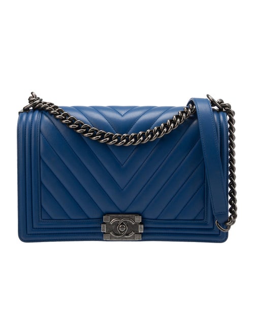 Chanel Large Chevron Boy Bag