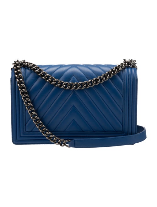 Chanel Large Chevron Boy Bag
