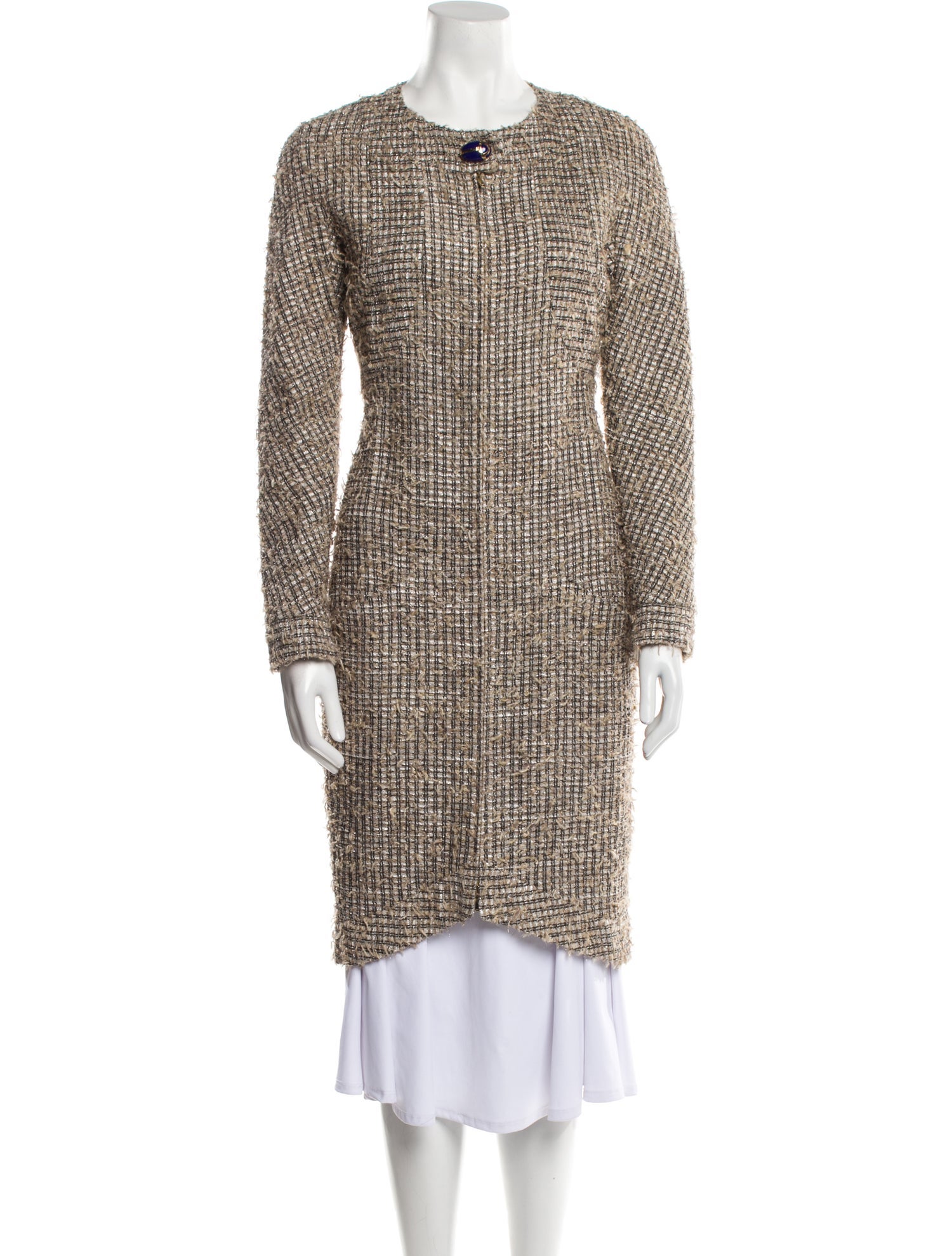 Chanel 2019 Plaid Print Coat