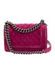 Chanel Small Velvet Boy Bag