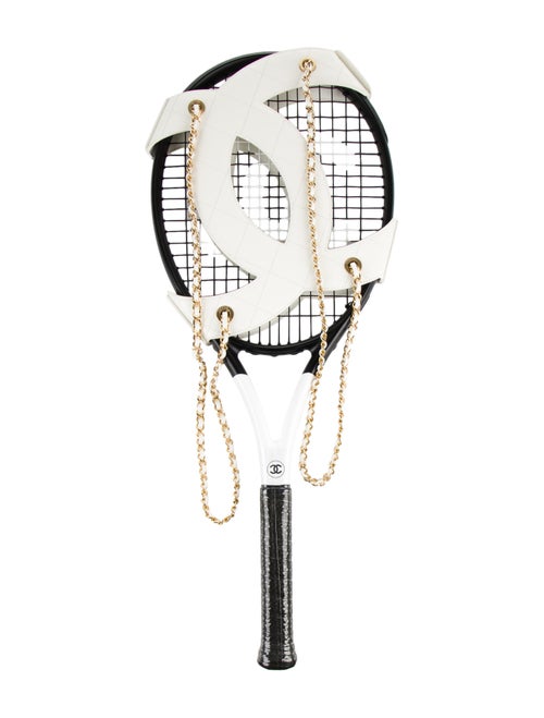 Chanel 2-Piece Tennis Racket & Back Holster Set