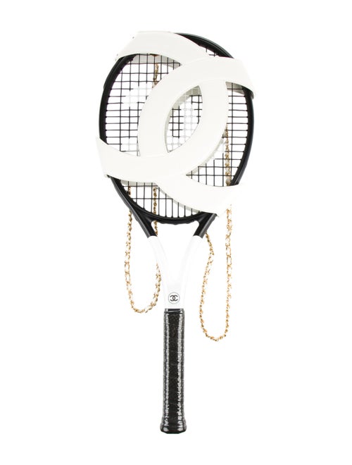 Chanel 2-Piece Tennis Racket & Back Holster Set