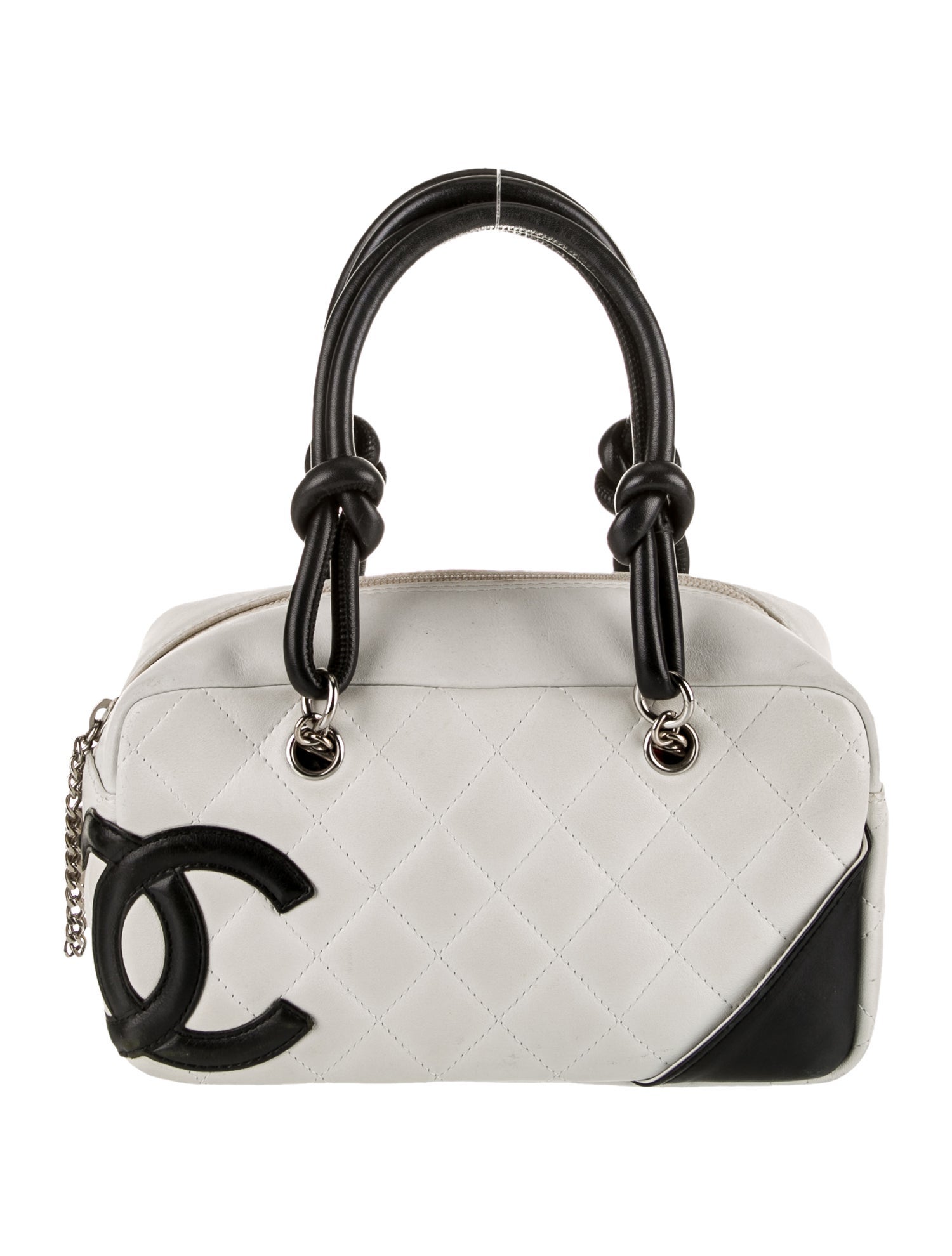 Chanel Small Ligne Cambon Bowling Bag Black Handle Bags, Handbags