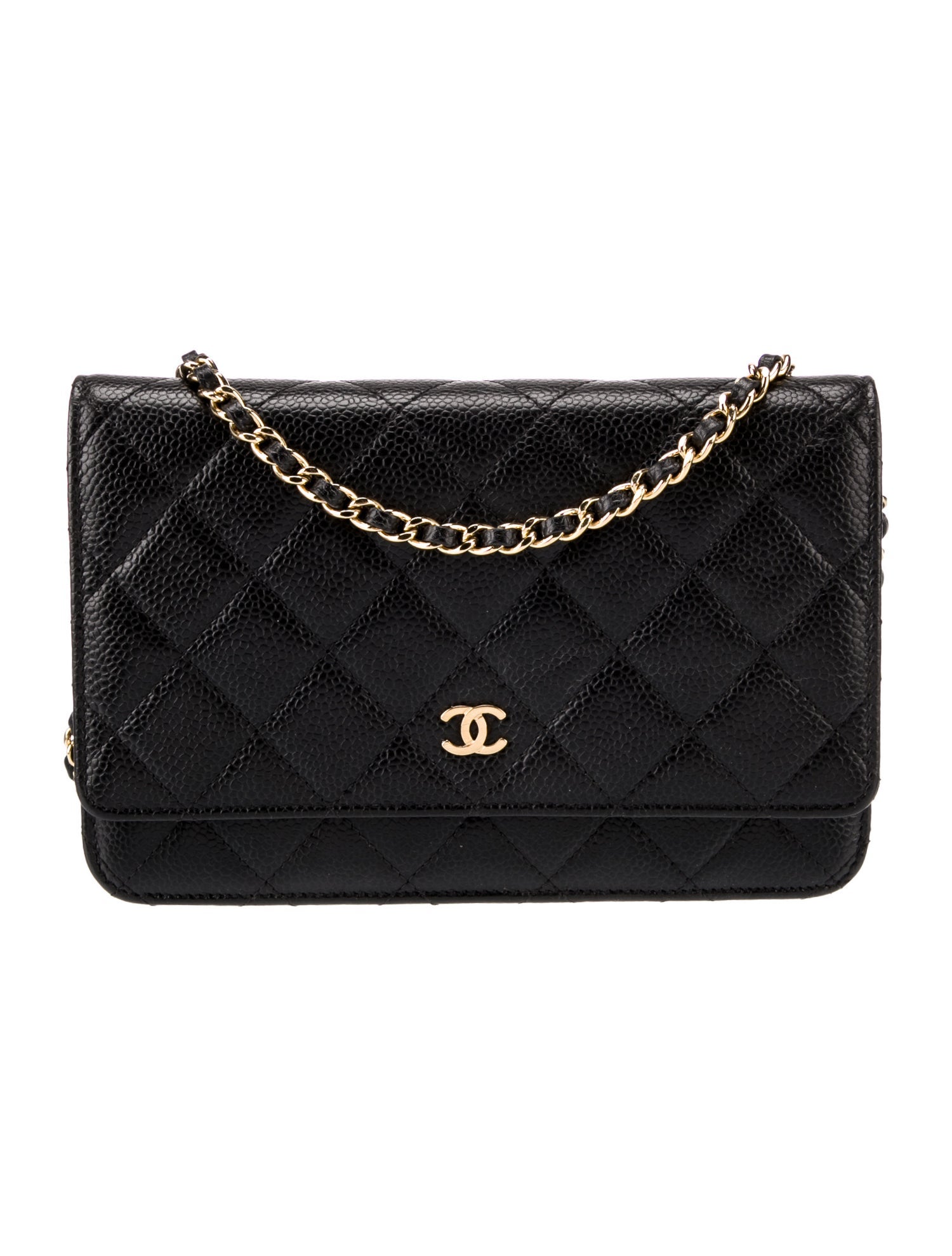 Chanel Classic Quilted Wallet On Chain Black Crossbody Bags, Handbags