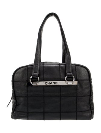 Chanel Square Quilt LAX Bowler Bag