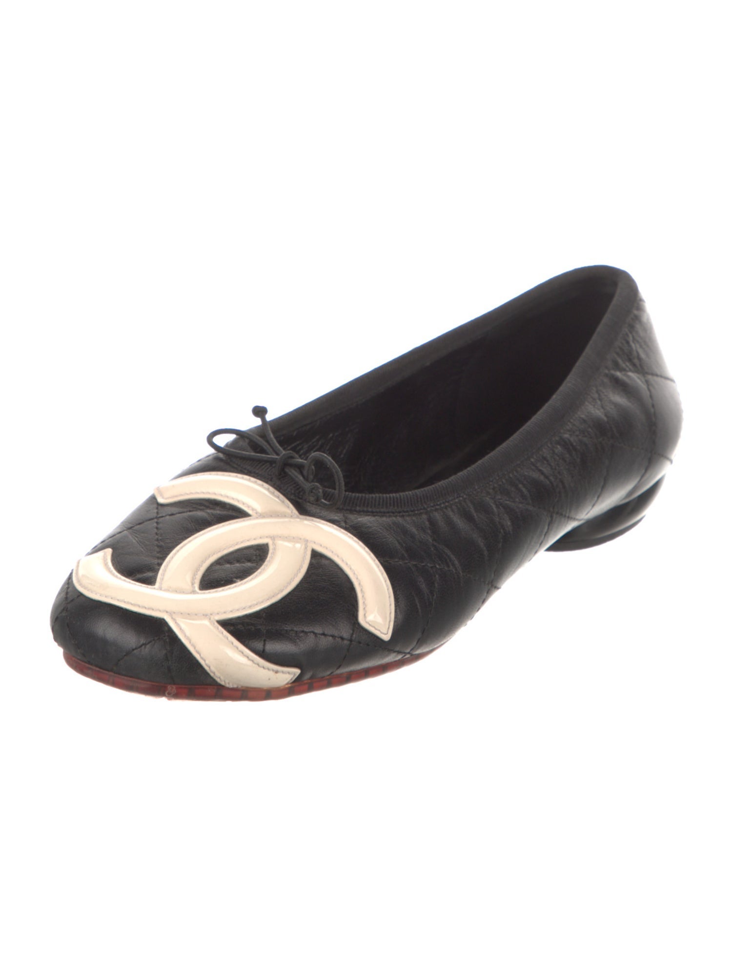 Chanel Vintage Ligne Cambon Ballet Flats - Black Flats, Shoes