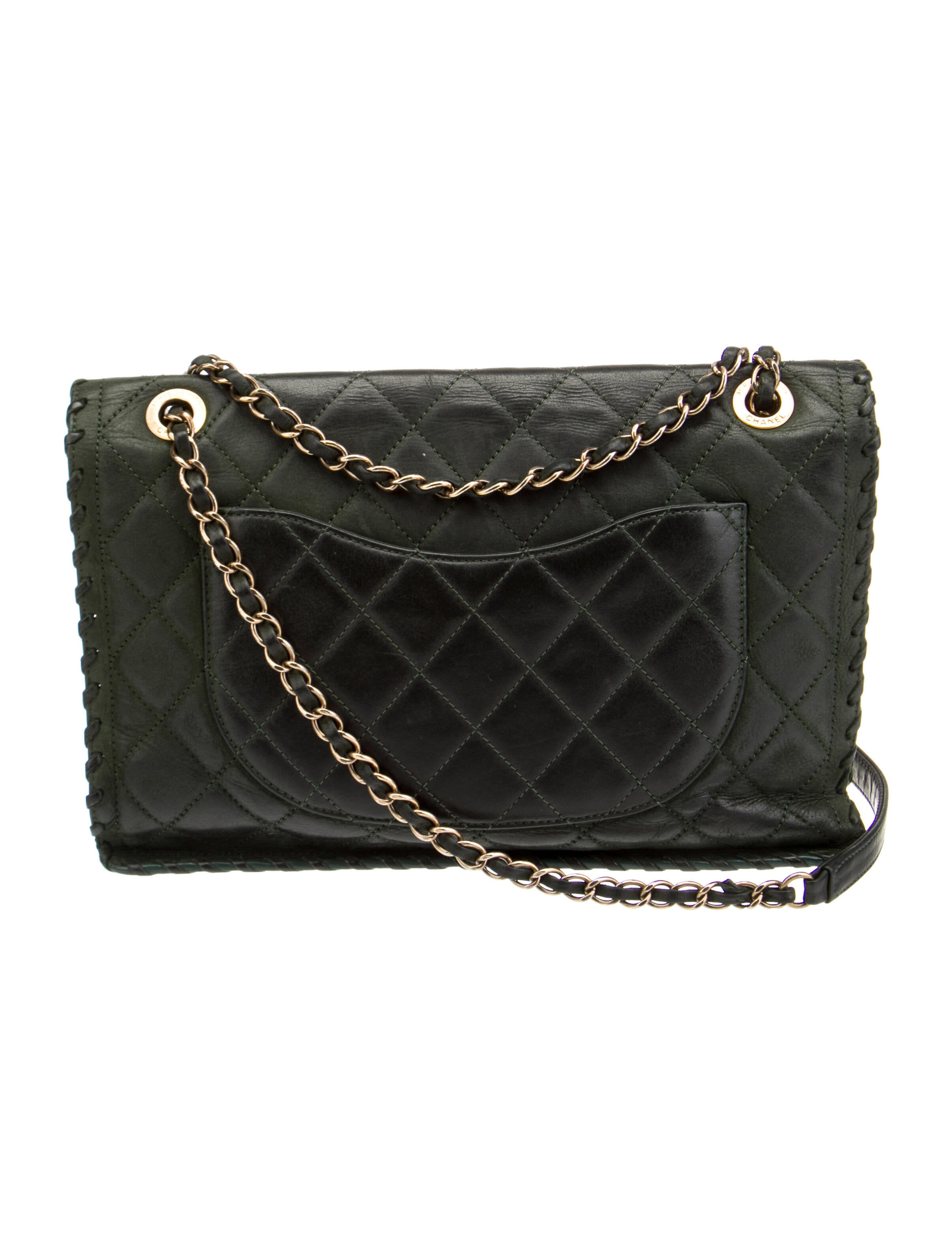 Chanel Happy Stitch Flap Bag - Green Shoulder Bags, Handbags