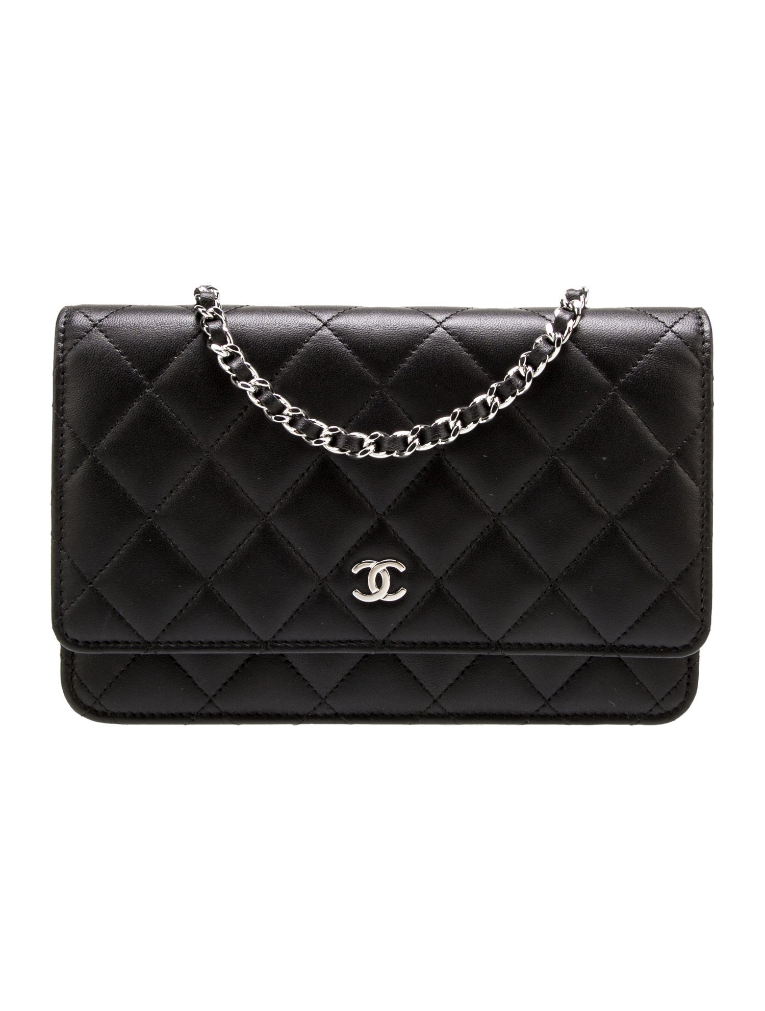 Chanel Classic Quilted Wallet on Chain Black Crossbody Bags, Handbags