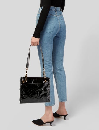 Chanel Patent Leather CC Tote