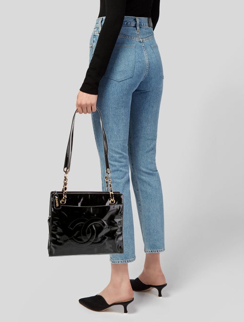 Chanel Patent Leather CC Tote