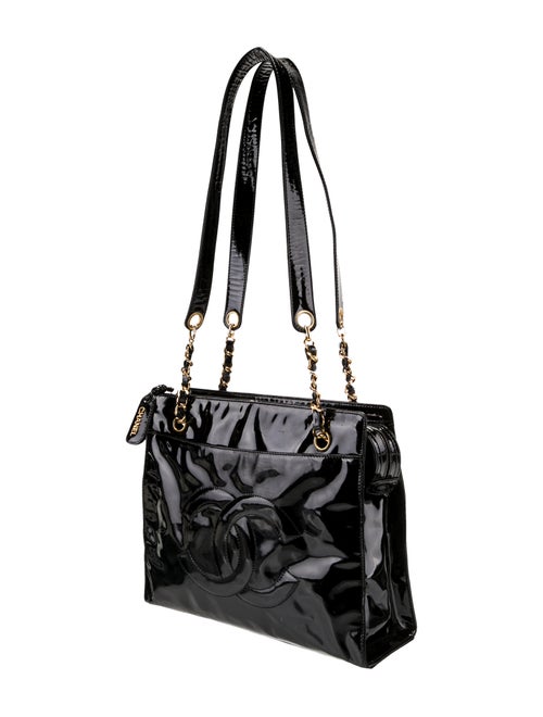 Chanel Patent Leather CC Tote