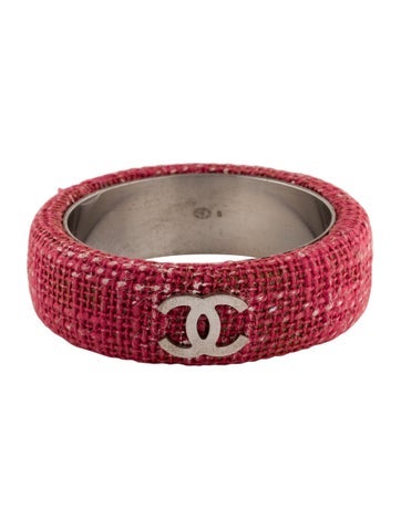 Chanel Bangle Tweed CC S