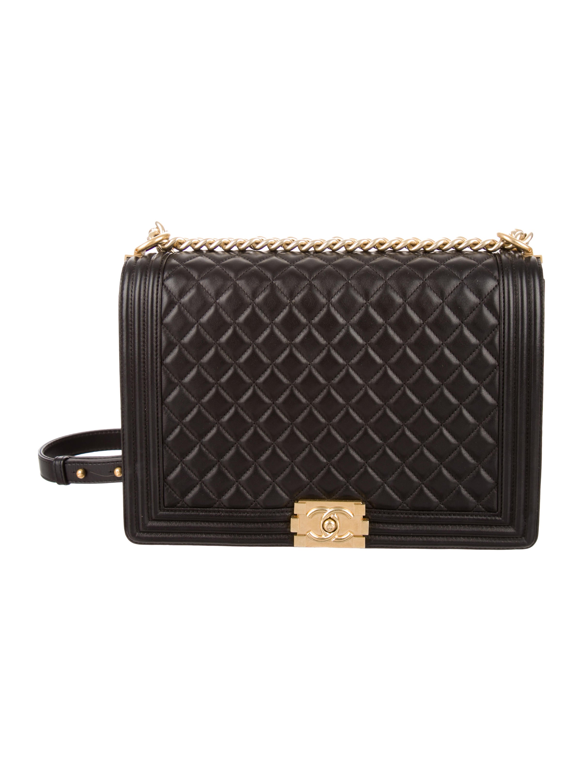 Chanel Large Boy Bag Black Shoulder Bags, Handbags CHA102862 The