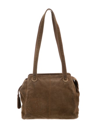 Chanel Suede CC Shoulder Bag