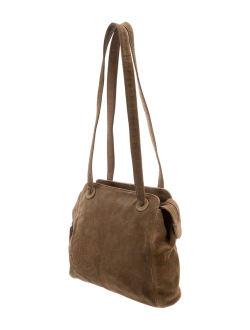 Chanel Suede CC Shoulder Bag