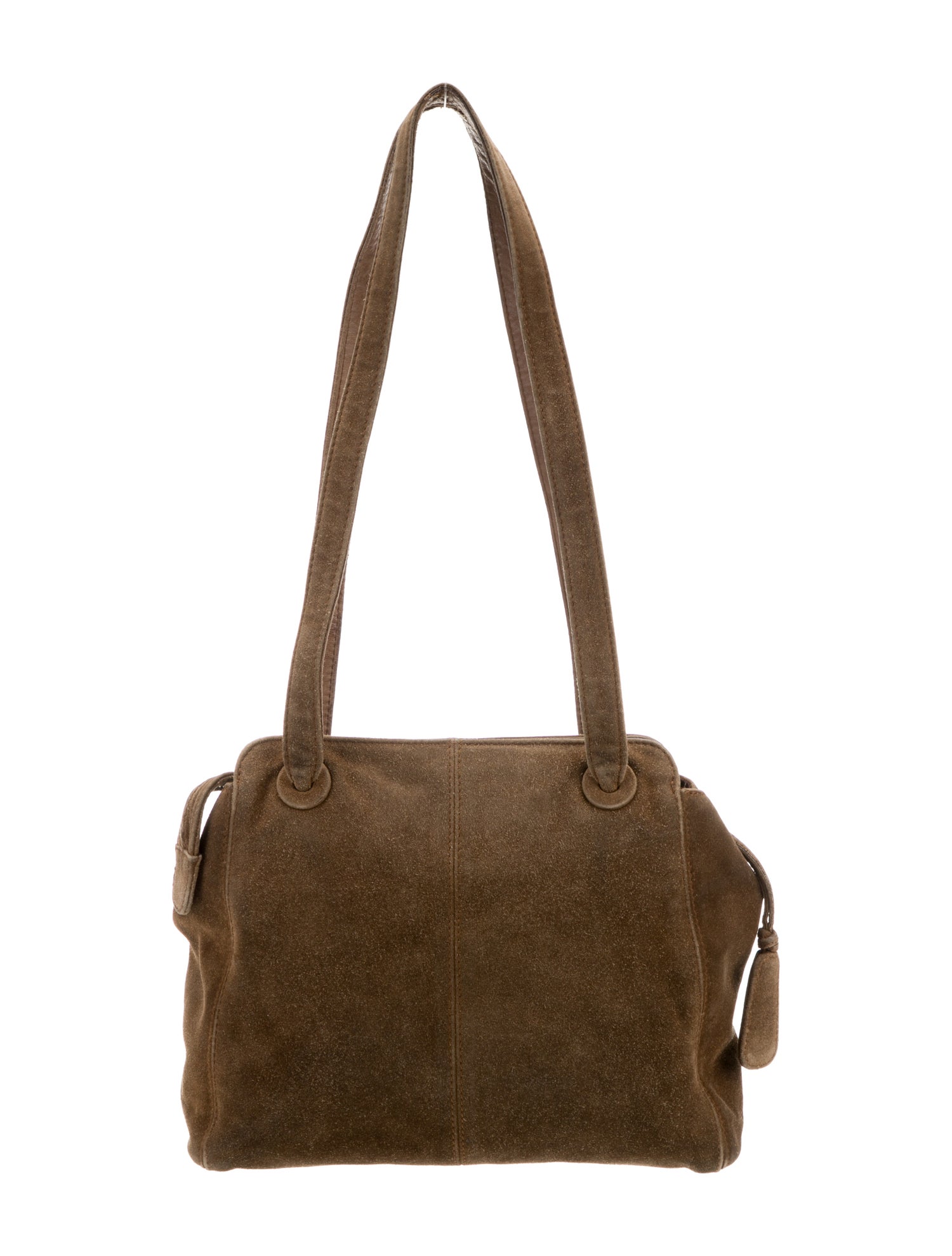 Chanel Suede CC Shoulder Bag