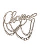 Chanel Chain Link Script Brooch