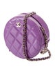 Chanel Patent Round Clutch w/ Chain