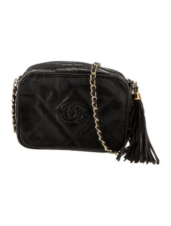 Chanel Lizard Diamond CC Camera Bag