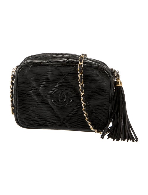 Chanel Lizard Diamond CC Camera Bag