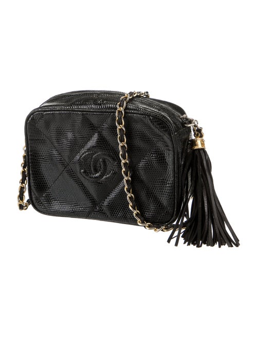 Chanel Lizard Diamond CC Camera Bag