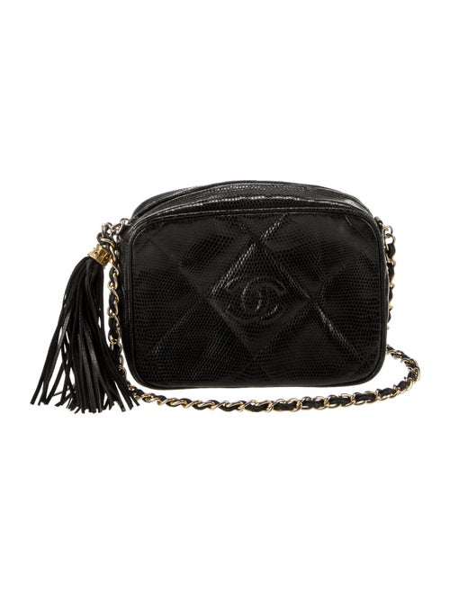 Chanel Lizard Diamond CC Camera Bag