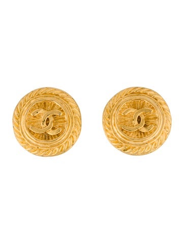 Chanel Clip-On Vintage CC Earrings