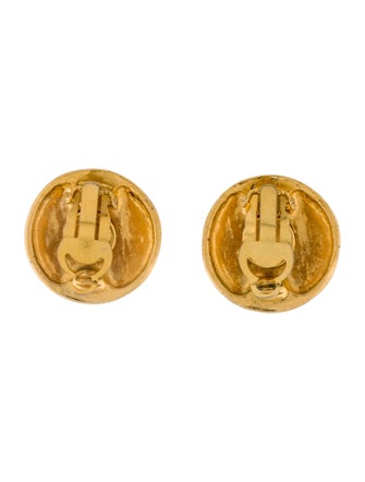Chanel Vintage CC Clip-On Earrings