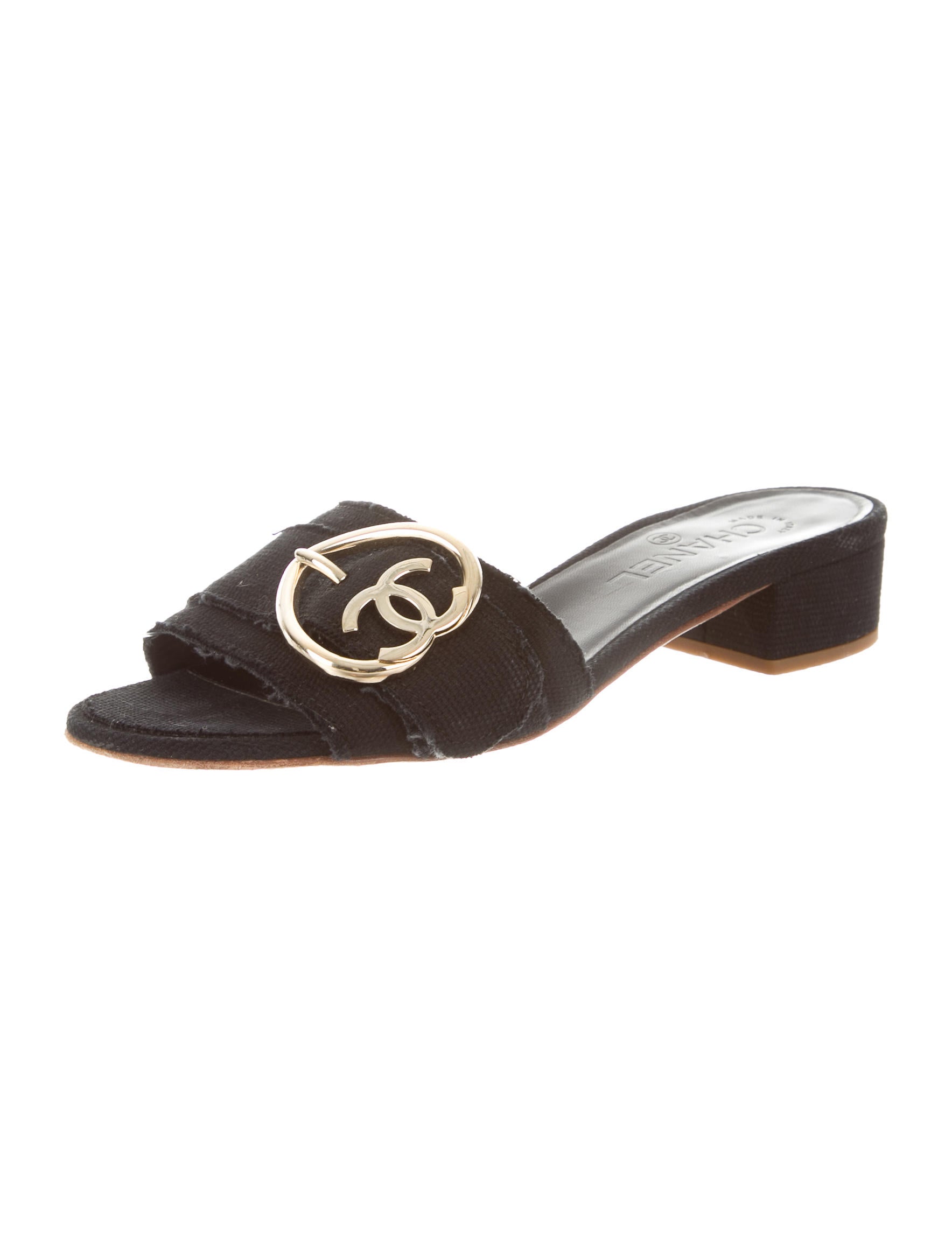 chanel slide shoes