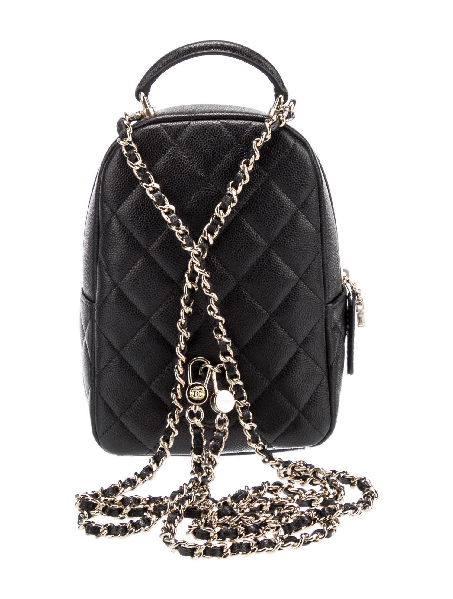 Chanel 2024 Mini Caviar Backpack w/Tags - Black Backpacks, Handbags ...