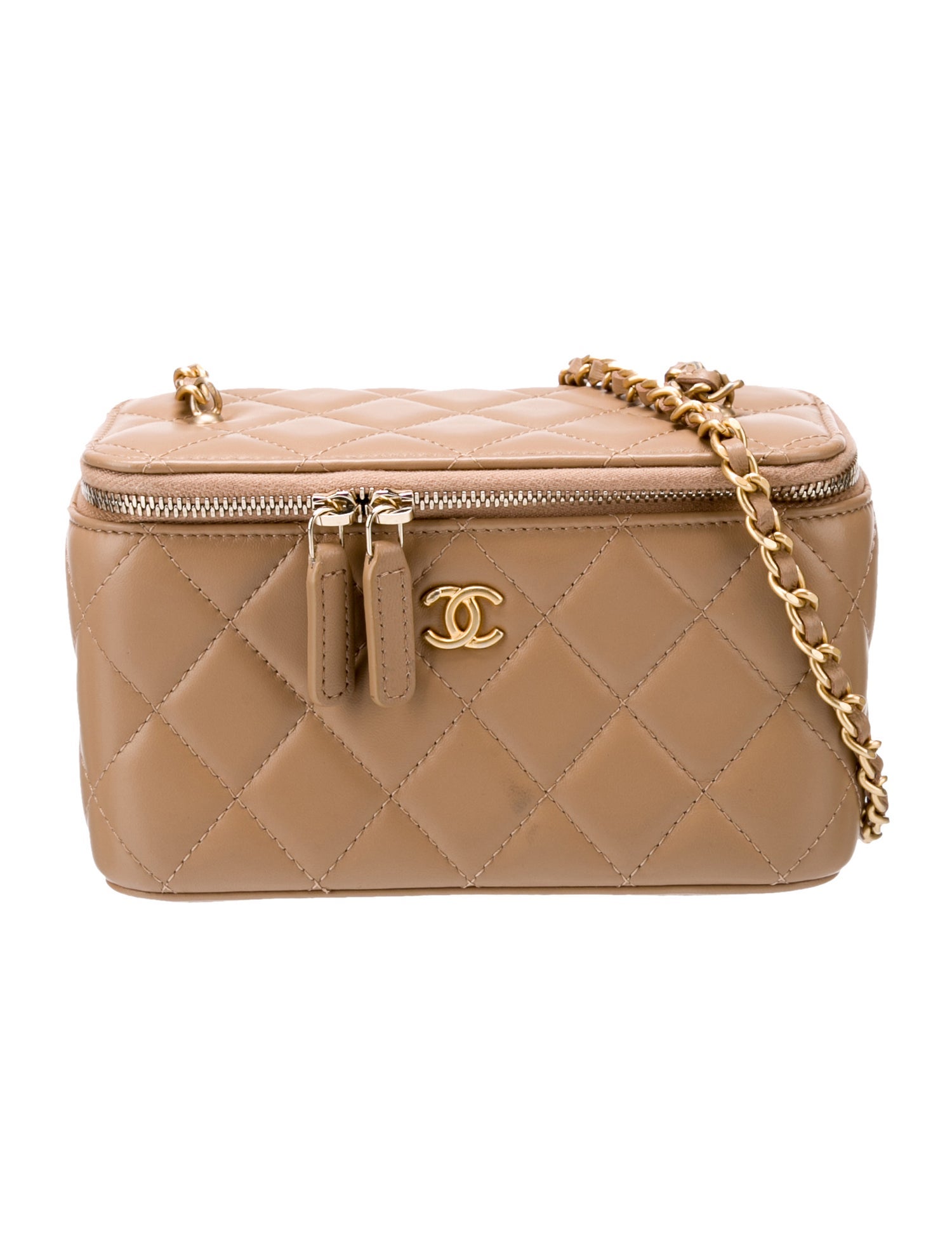 Chanel 2023 Small Pearl Crush Vanity Case - Brown Crossbody Bags  