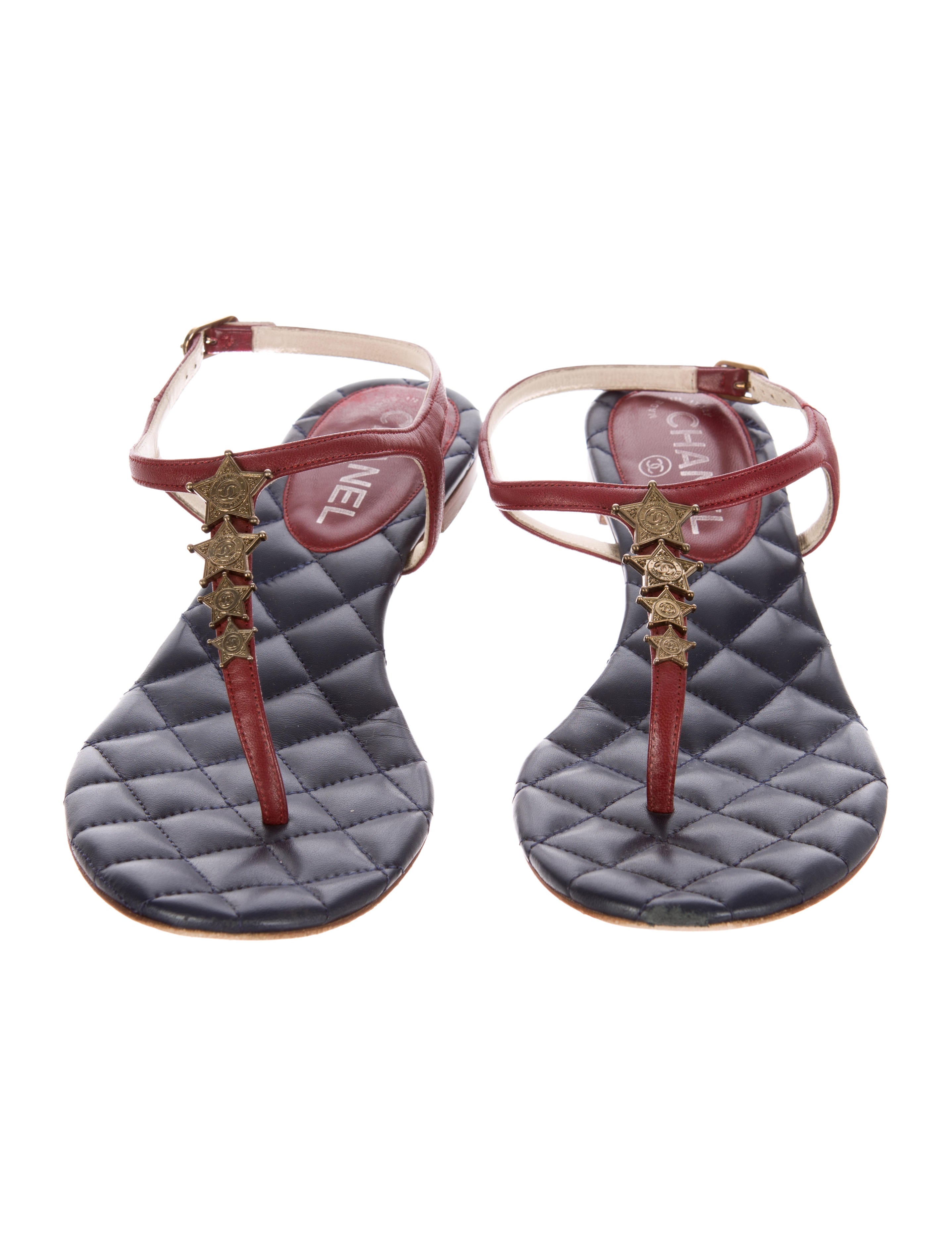 Chanel Paris-Dallas T-Strap Sandals - Shoes - CHA103980 | The RealReal