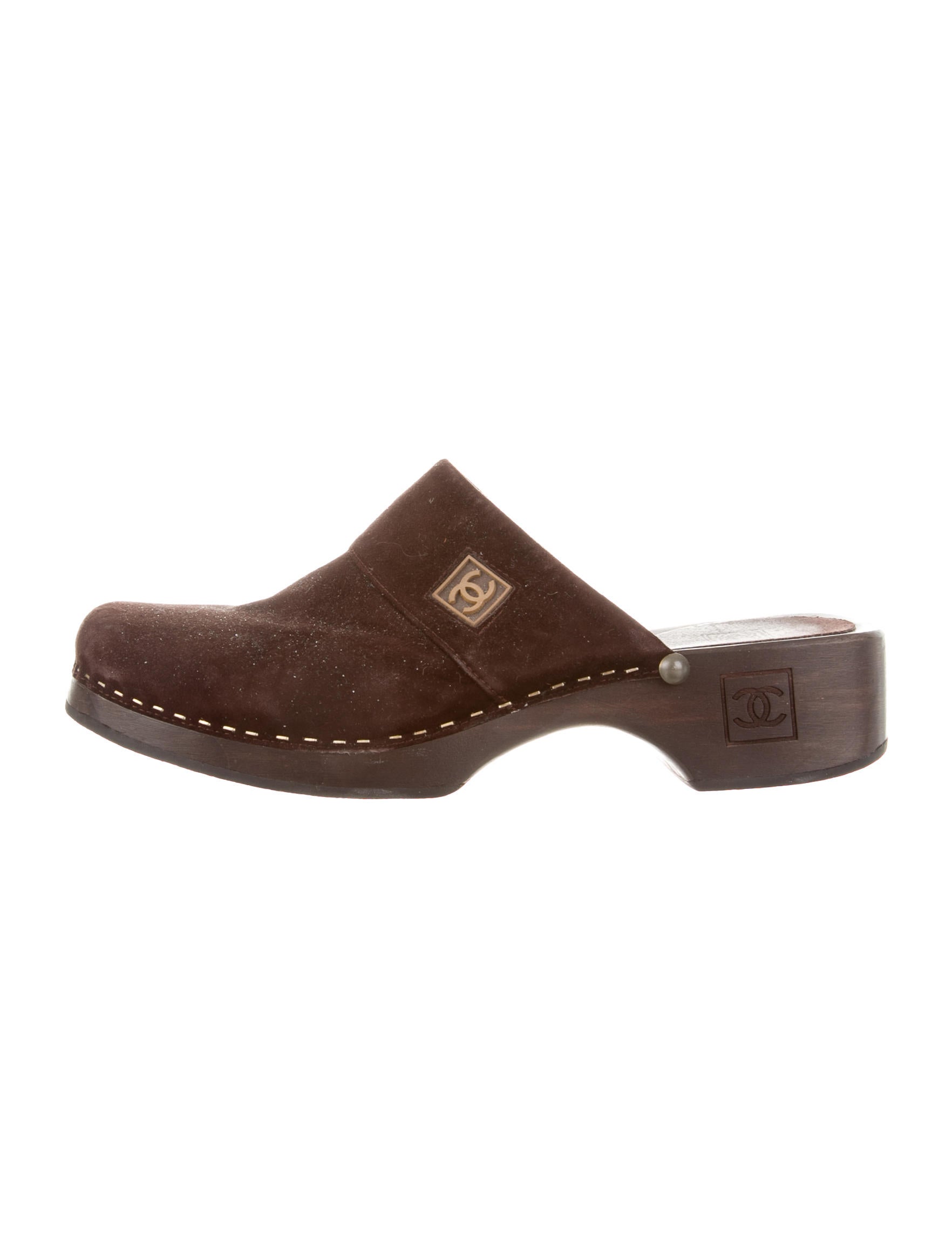Chanel Suede Mule Clogs Shoes CHA104139 The RealReal