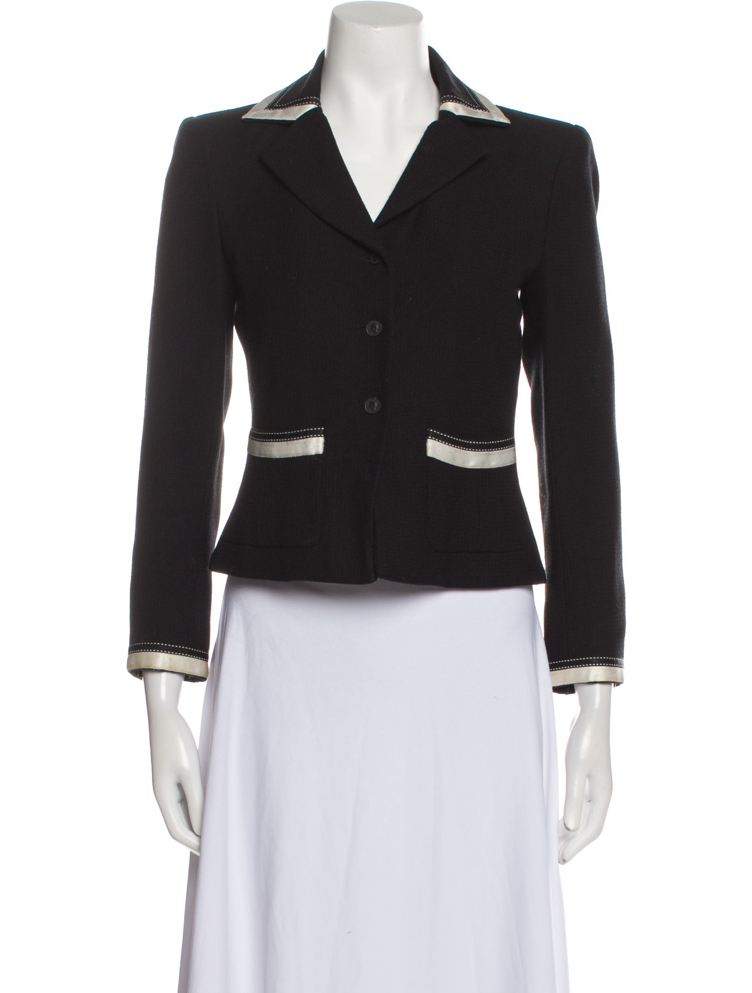 Chanel Vintage 2003 Blazer Black Jackets, Clothing CHA1041583 The