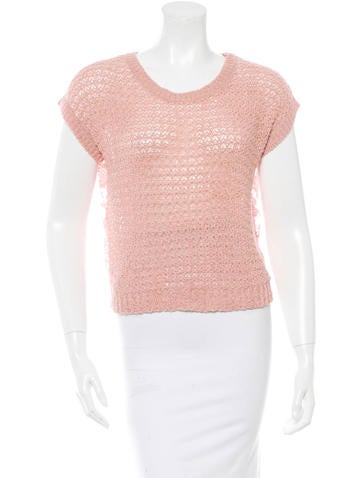 Chanel Lace Inset Sweater