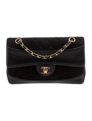 Chanel Shoulder Bags Jersey Flap Bag Medium