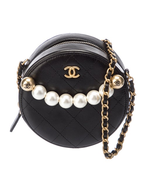 Chanel Round Chic Pearls Crossbody Bag