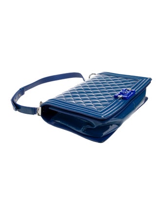 Chanel Large Patent Boy Bag