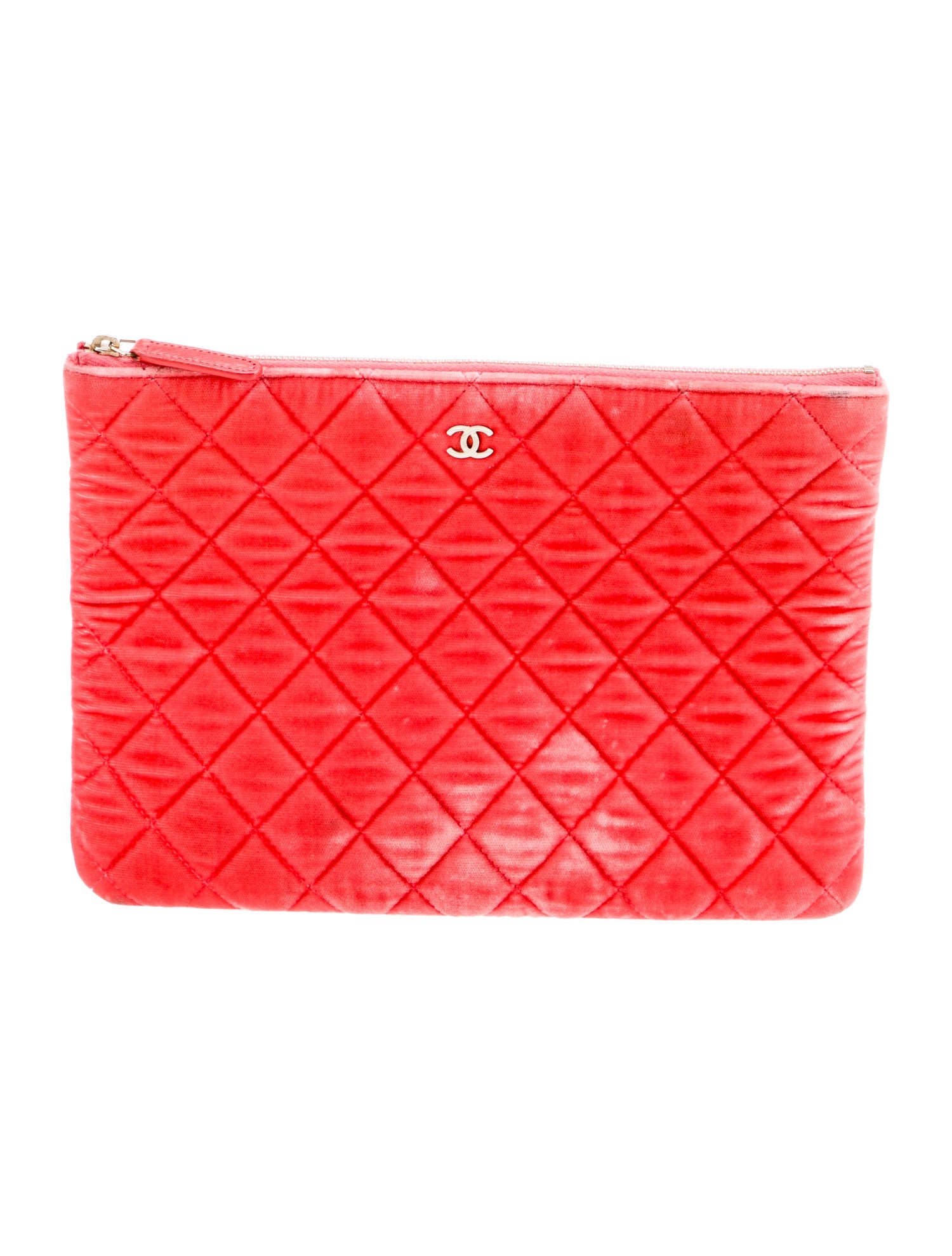 Chanel Velvet Quilted O-Case