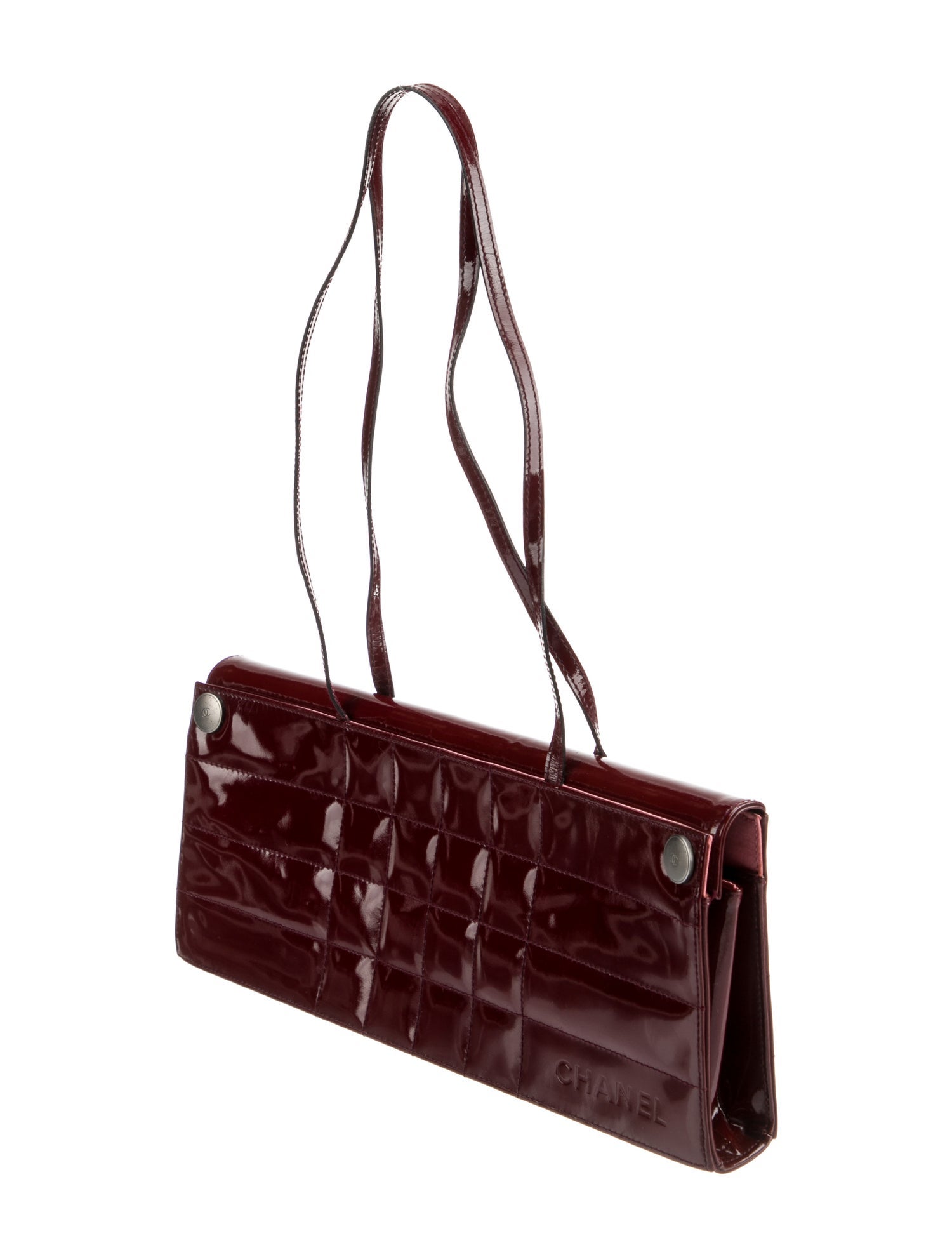 Chanel Patent Square Quilt Shoulder Bag