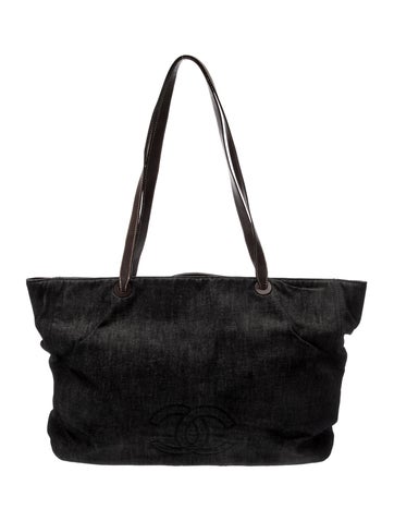 Chanel Totes Denim CC Tote Large